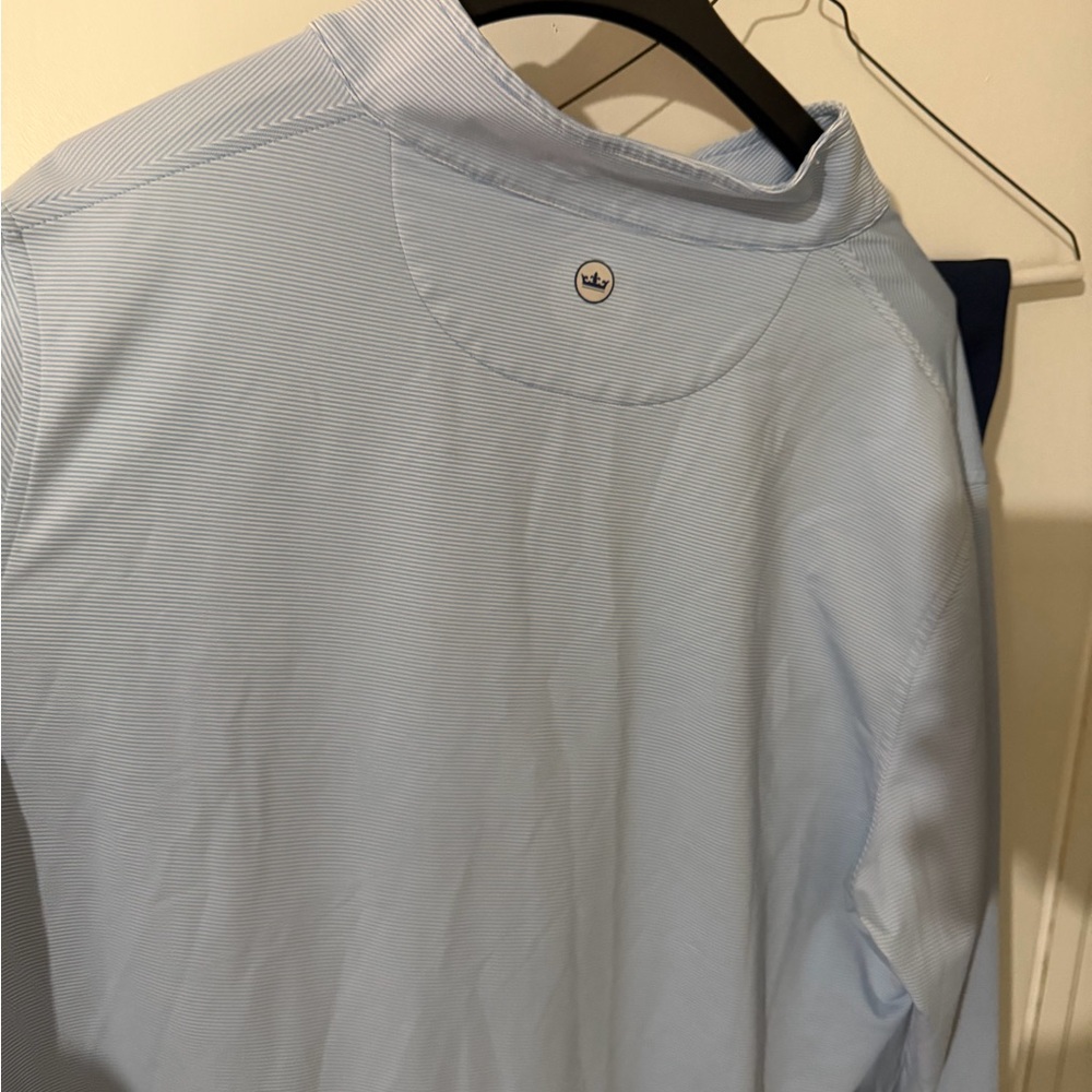 Peter Millar Blue Striped Pullover - image 3